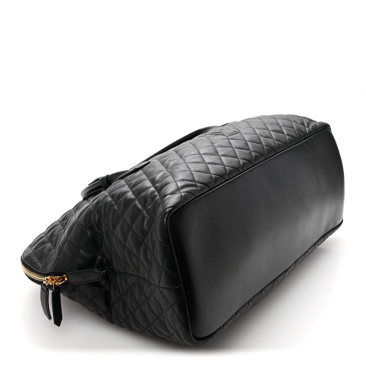 Saint Laurent Calfskin Quilted ES Giant Travel Bag Black 3 of 13
