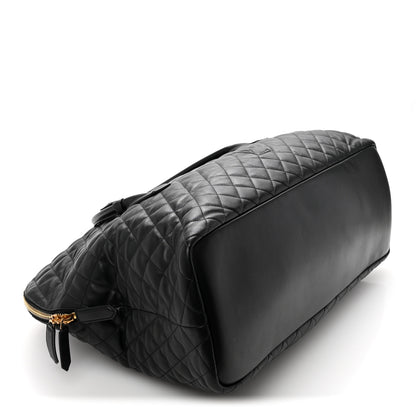 Saint Laurent Calfskin Quilted ES Giant Travel Bag Black 3 of 13