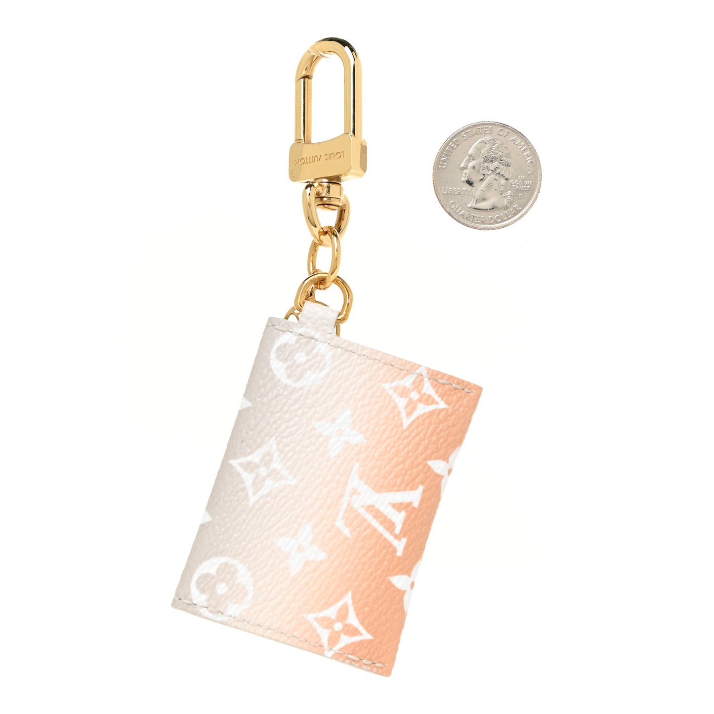 Monogram By The Pool Kirigami Pouch Key Holder Bag Charm Brume
