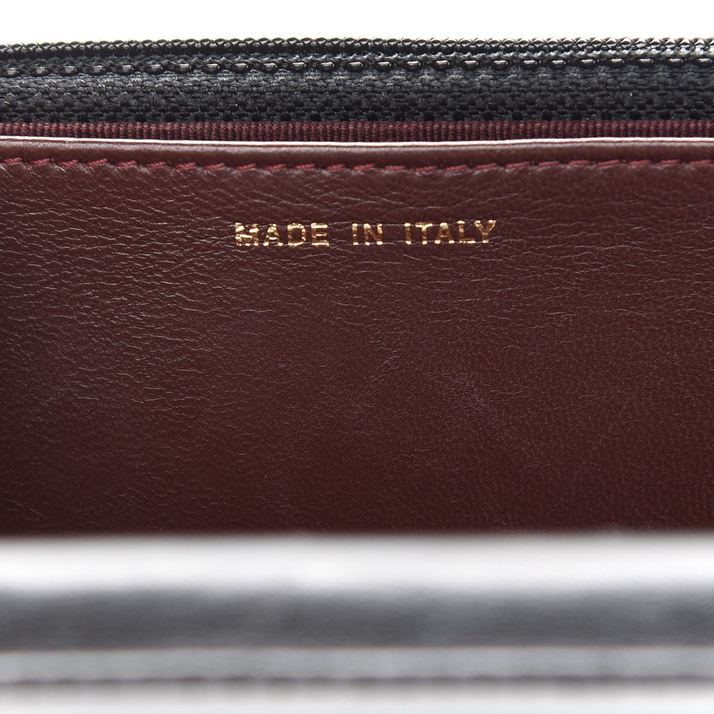 Lambskin Quilted Wallet On Chain WOC Black