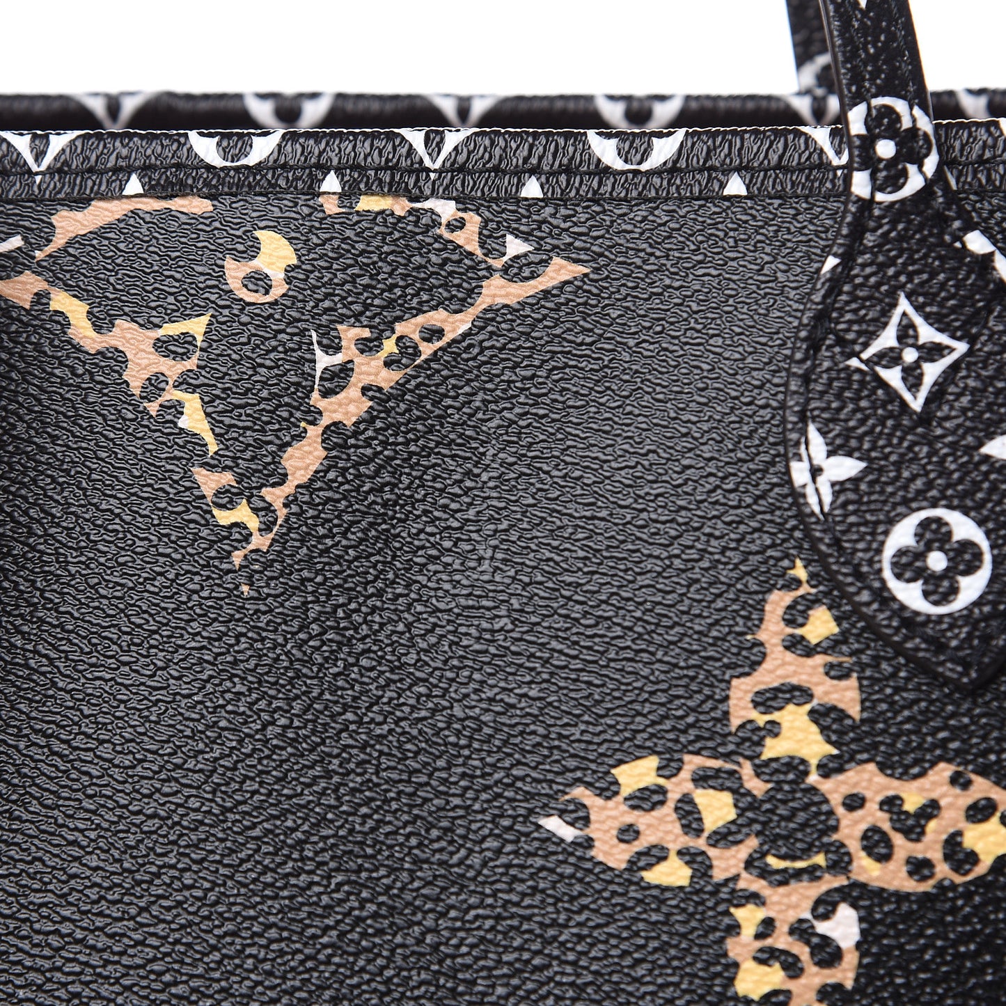 Monogram Giant Jungle Neverfull MM Black