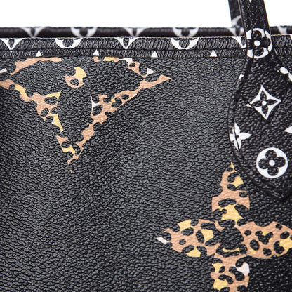 Louis Vuitton Monogram Giant Jungle Neverfull MM Black 11 of 12