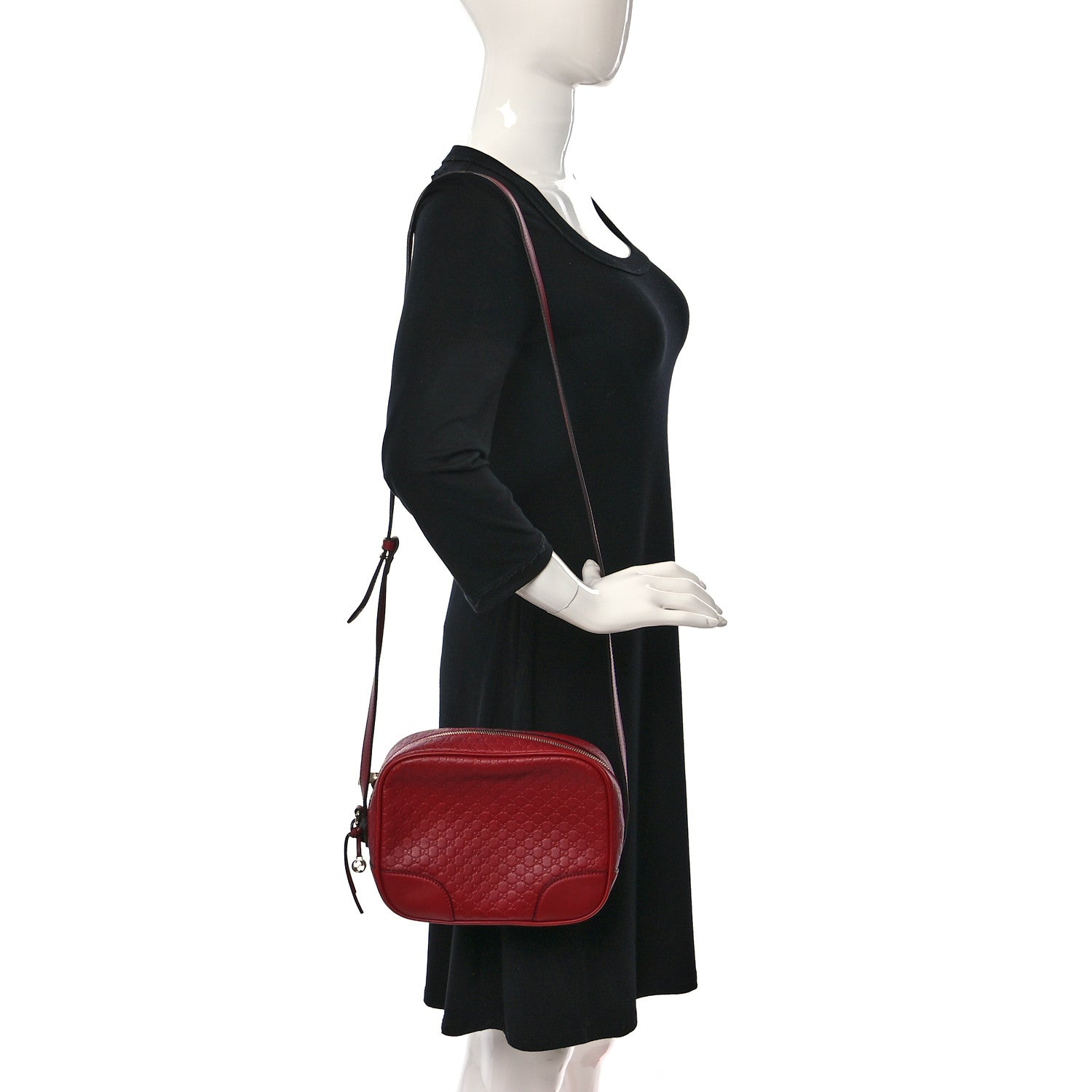 Gucci Microguccissima Mini Bree Messenger Bag Red 2 of 9