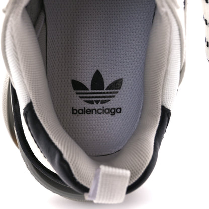 Balenciaga X ADIDAS Fabric Mesh Womens Triple S Sneakers 38 White Black Light Grey Grey 7 of 9