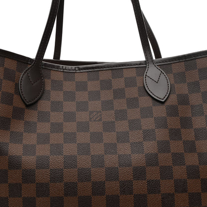 Louis Vuitton Damier Ebene Neo Neverfull MM Rose Ballerine 10 of 14