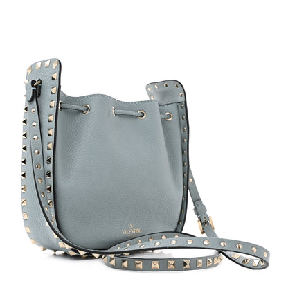 Valentino Garavani Grained Calfskin Rockstud Bucket Bag Amadeus 3 of 9
