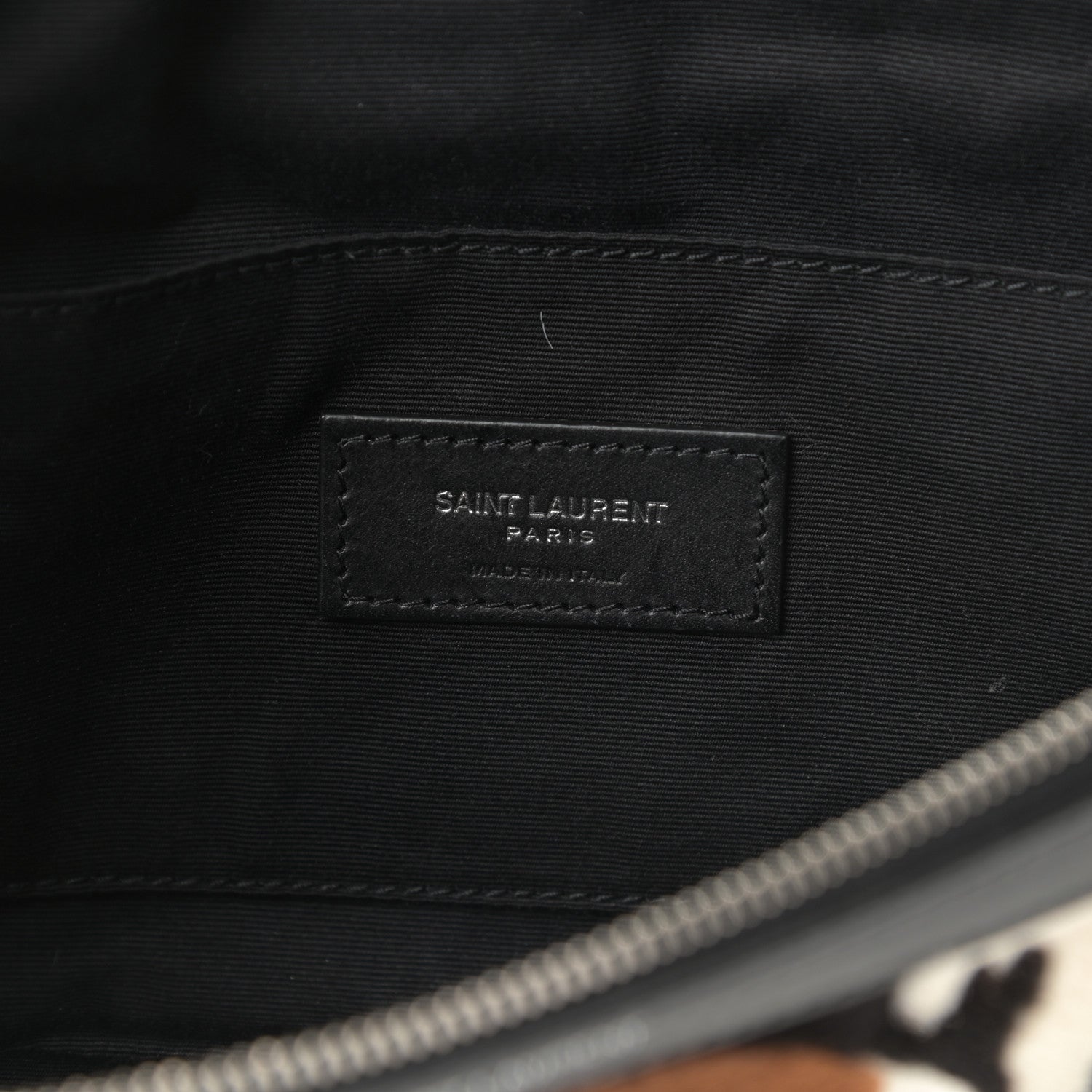 Saint Laurent Calfskin Calf Hair Pony Belt Bag Multicolor 6 of 12