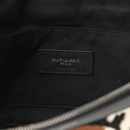 Saint Laurent Calfskin Calf Hair Pony Belt Bag Multicolor 6 of 12