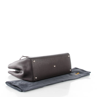 Fendi Vitello Elite Regular 2Jours Tote Caffe Noir 6 of 11