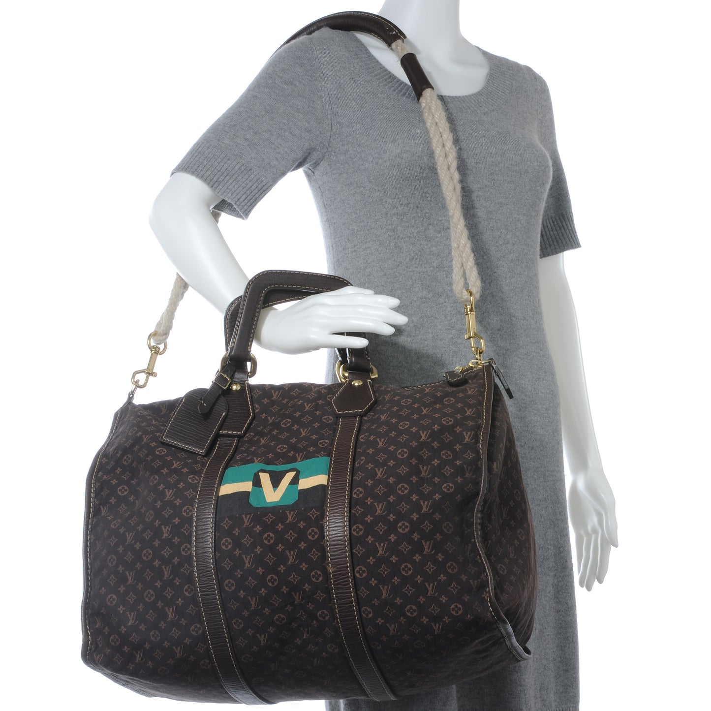 Mini Lin Initiales Keepall Ebene