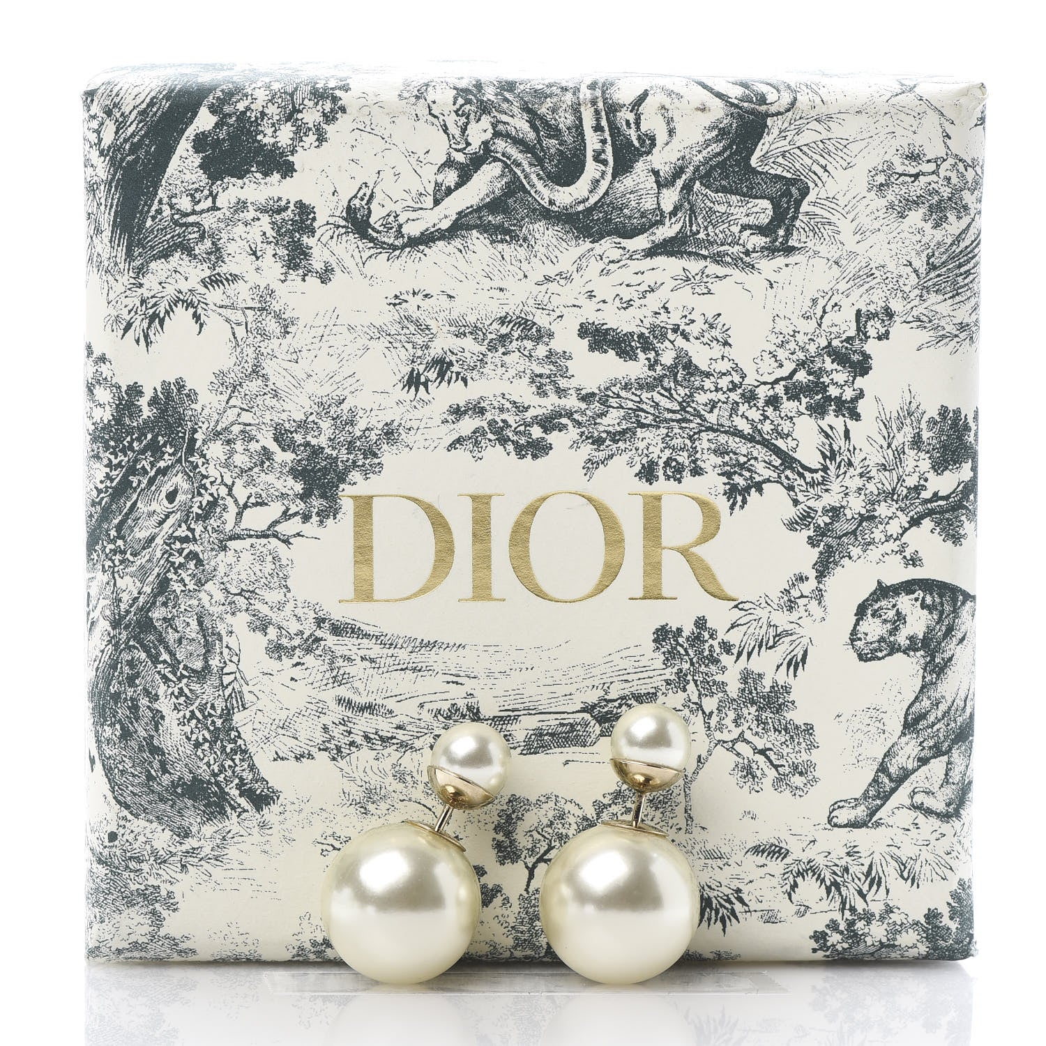 Christian Dior Pearl Mise En Dior Tribal Earrings 5 of 5