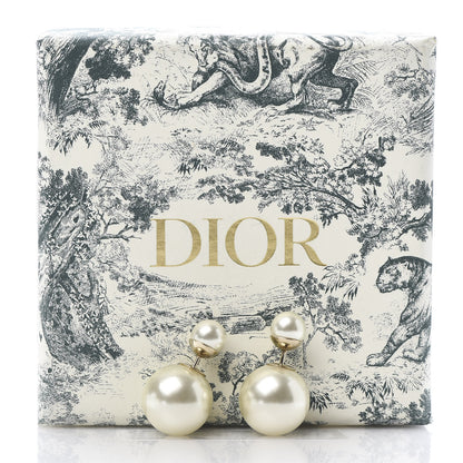 Christian Dior Pearl Mise En Dior Tribal Earrings 5 of 5