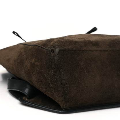 Loewe Suede Calfskin Drawstring Backpack Brown 8 of 9