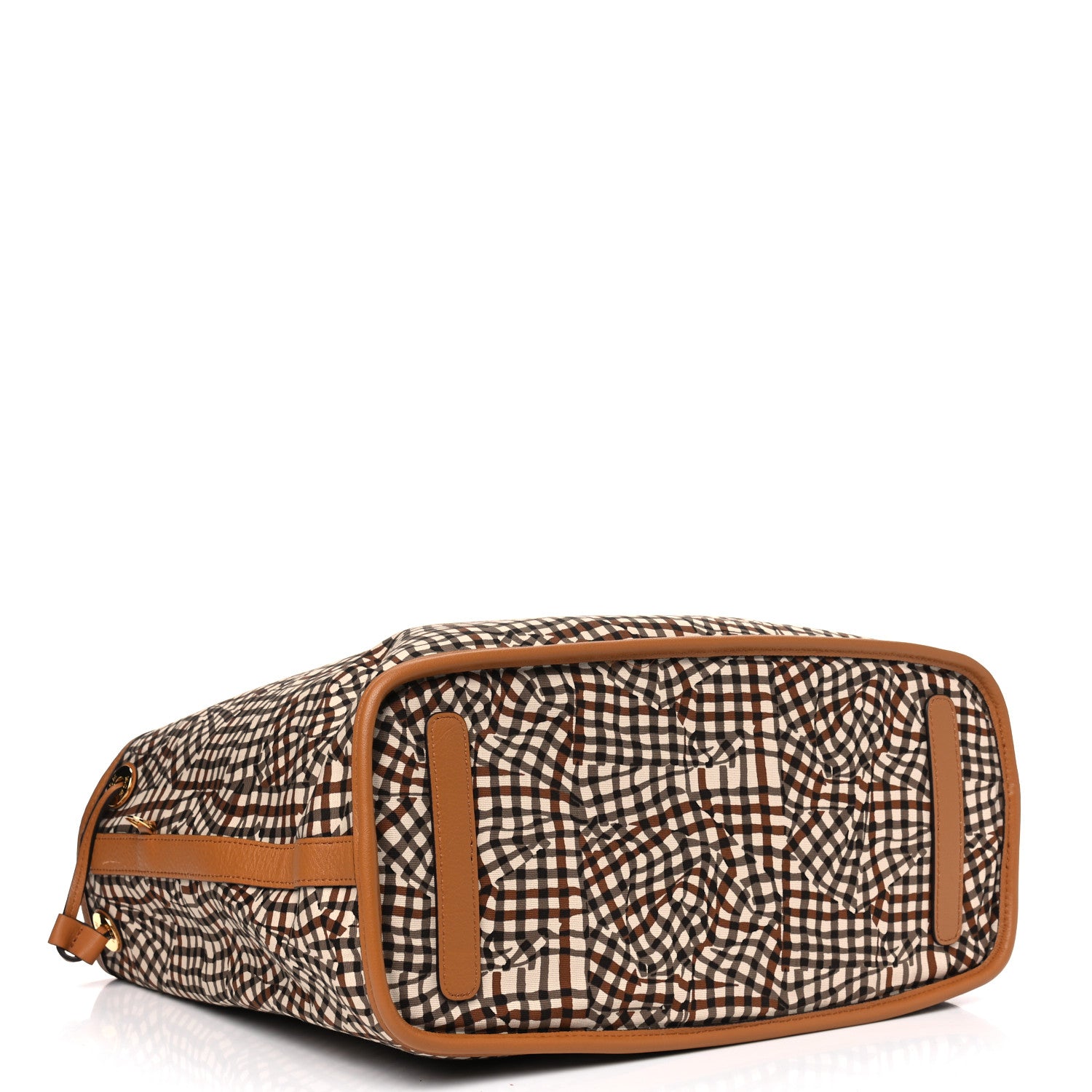 MCM Visetos Medium Liz Reversible Shopper Tote Cognac 6 of 8