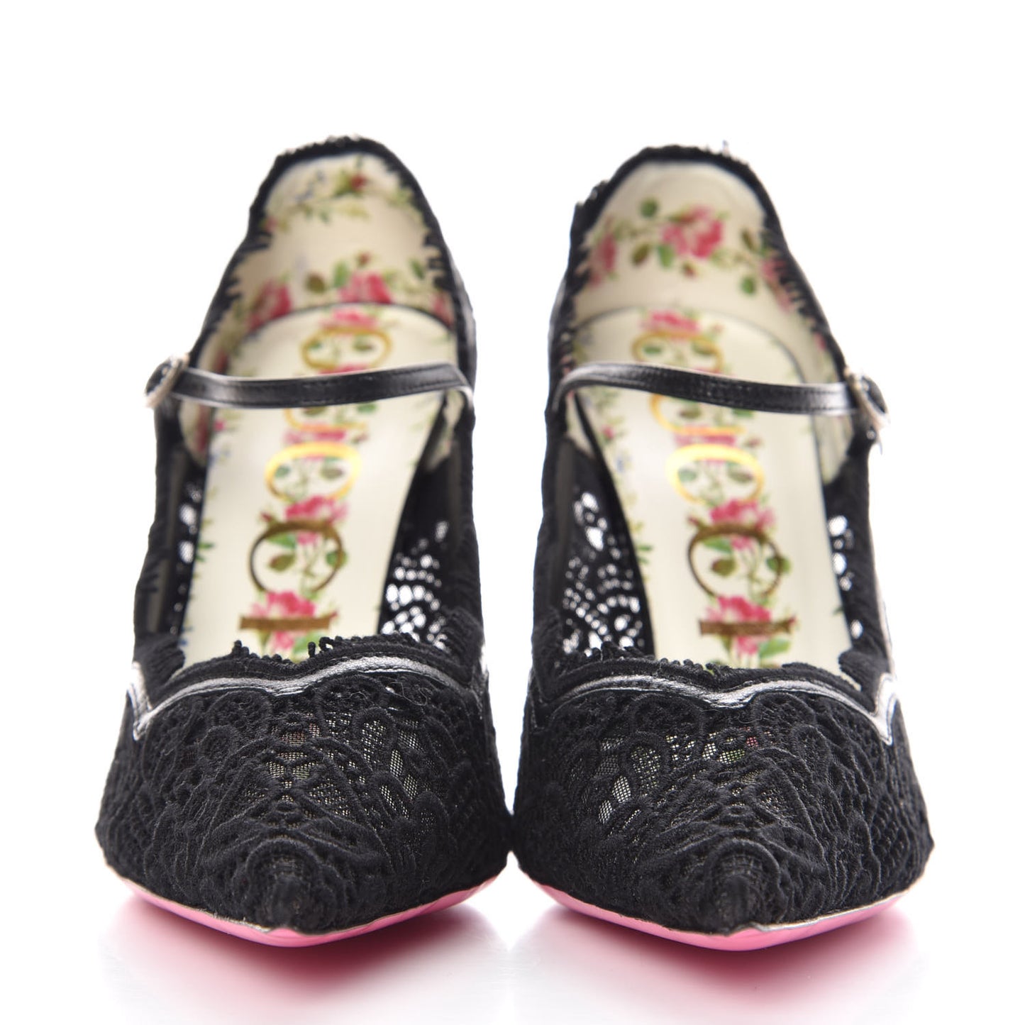 Lace Pizzo Venice Pumps 38.5 Black