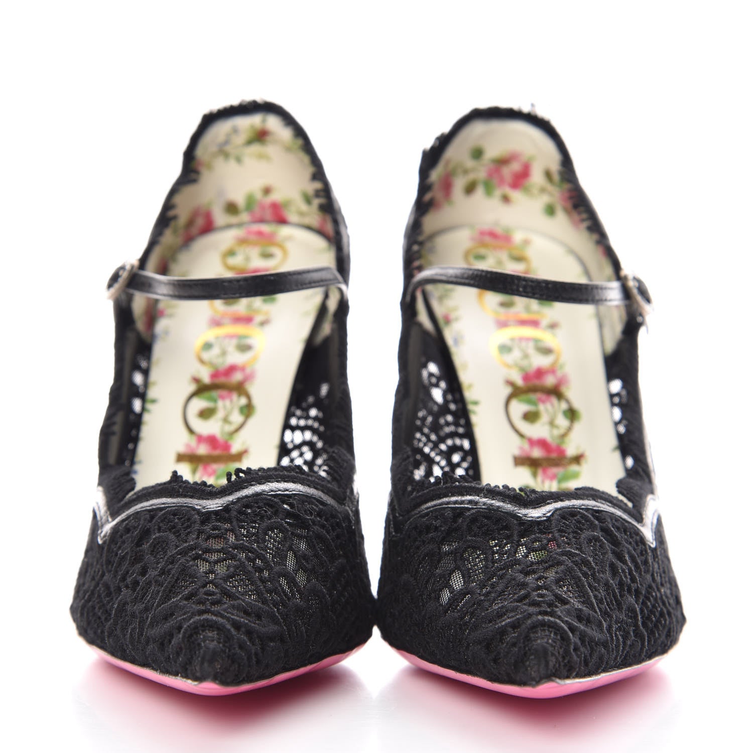 Gucci Lace Pizzo Venice Pumps 38.5 Black 2 of 9