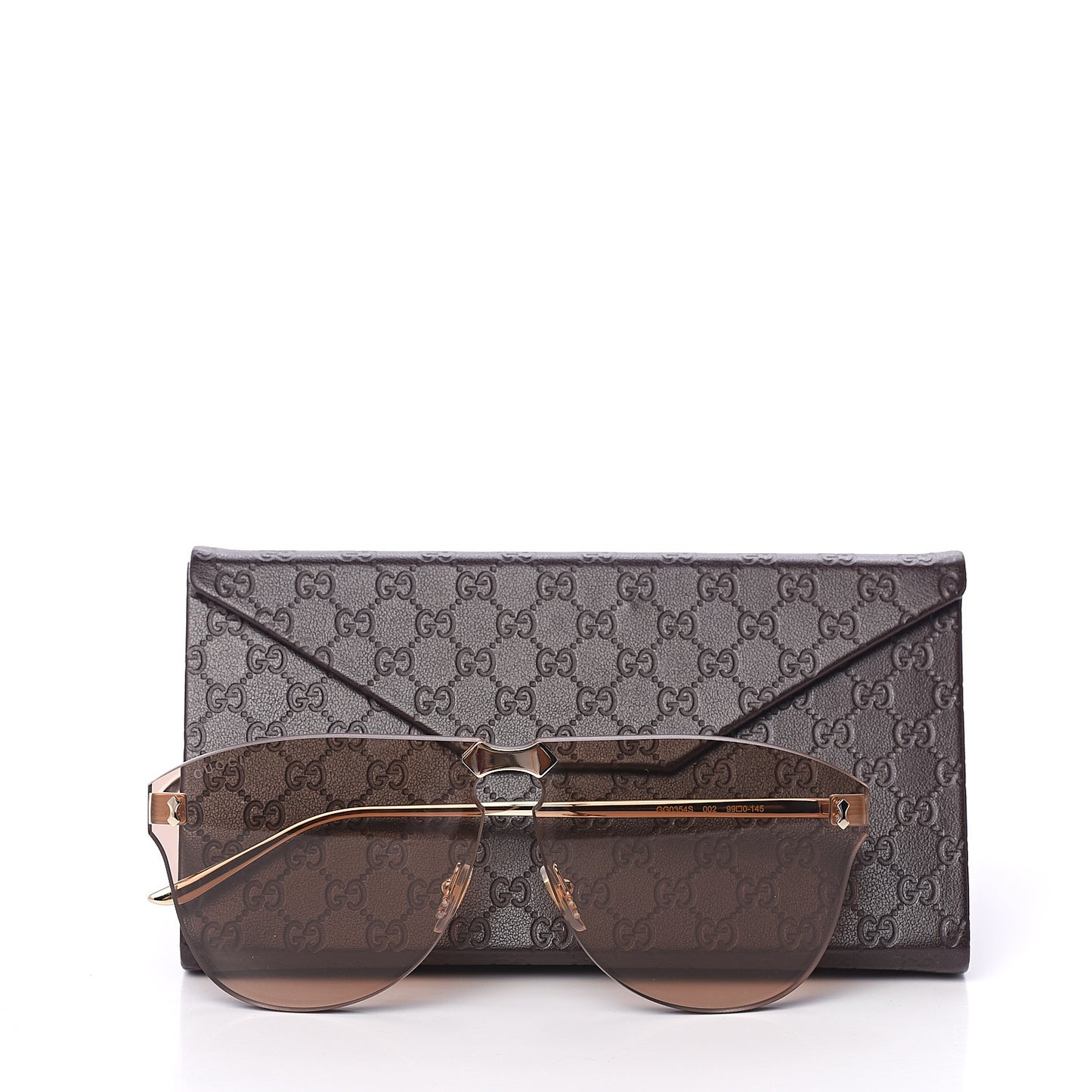 Rimless Sunglasses GG0354S Gold