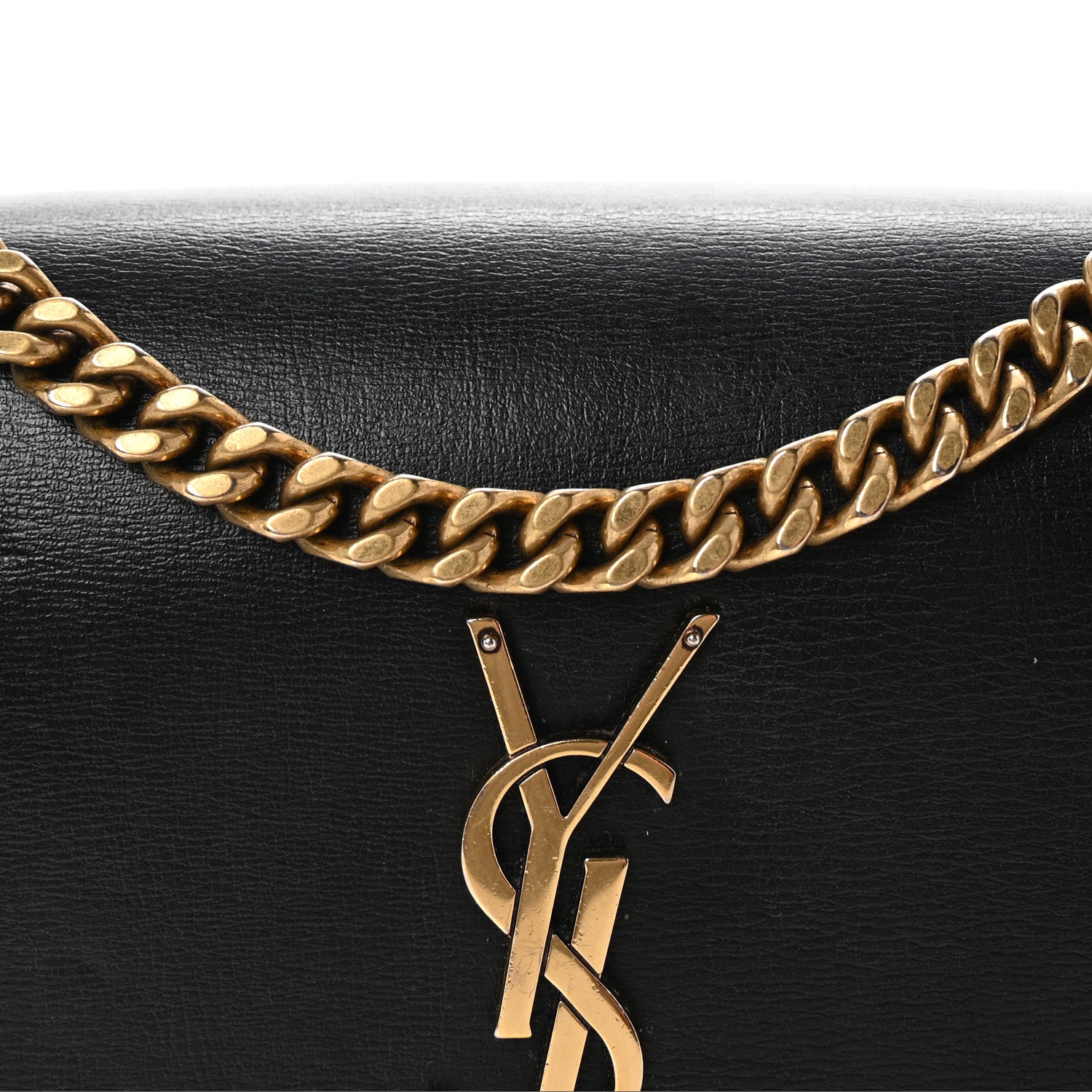Saint Laurent Calfskin Medium Monogram Sunset Black 7 of 9
