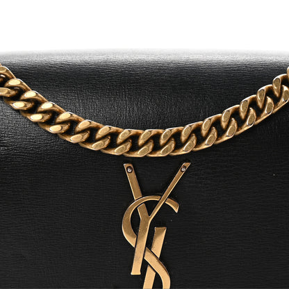 Saint Laurent Calfskin Medium Monogram Sunset Black 7 of 9