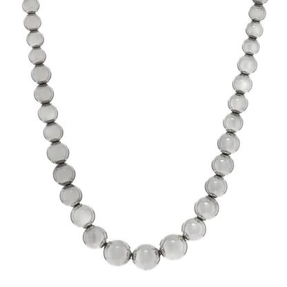 Tiffany Sterling Silver HardWear Graduated Ball Necklace 1 of 4