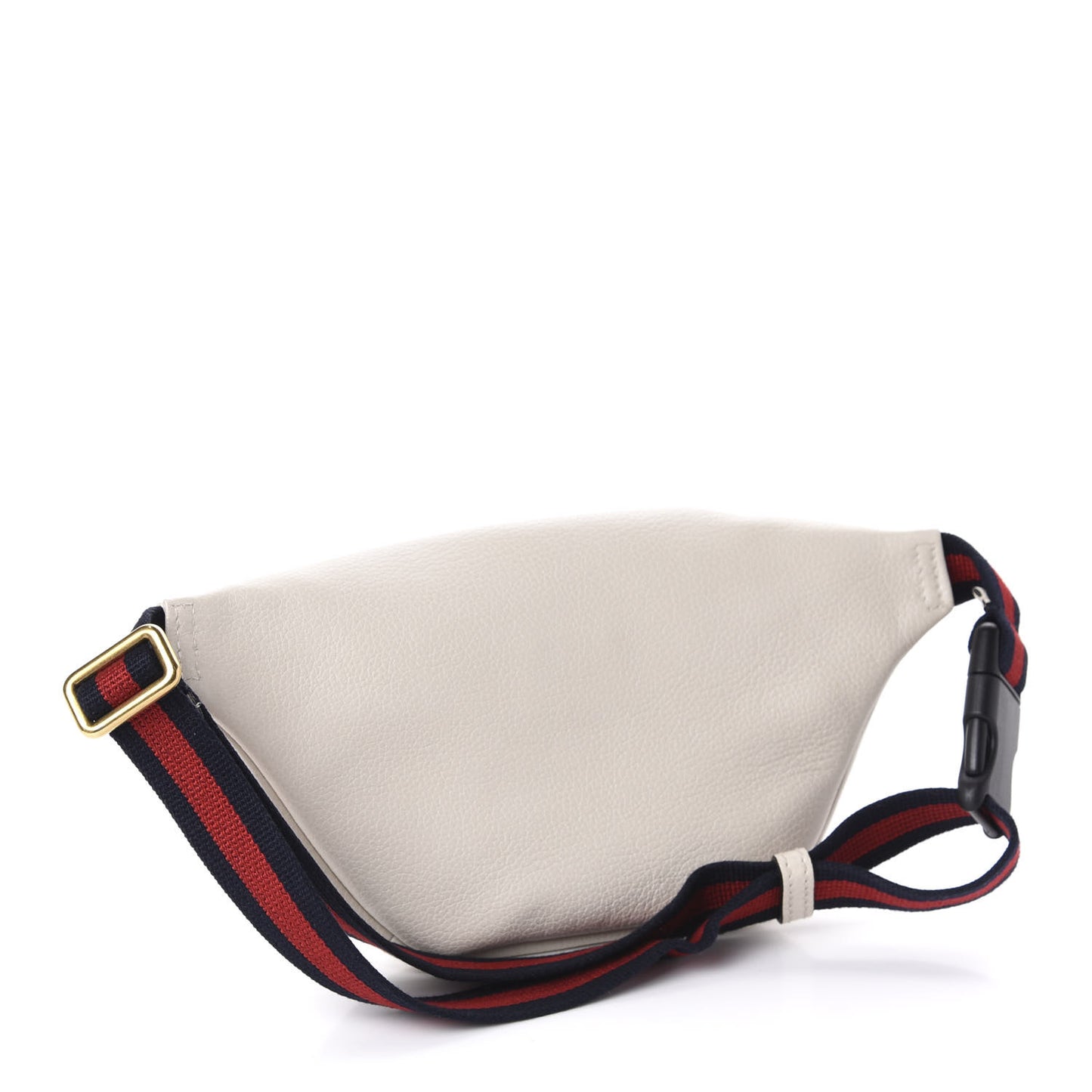 Grained Calfskin Small Logo Belt Bag White