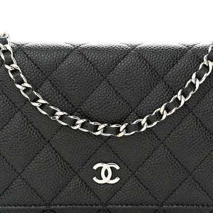 Chanel Caviar Quilted Wallet on Chain WOC Black 8 of 11