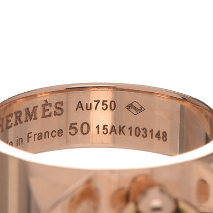 Hermes 18K Rose Gold PM Collier De Chien Ring 50 5.5 5 of 7