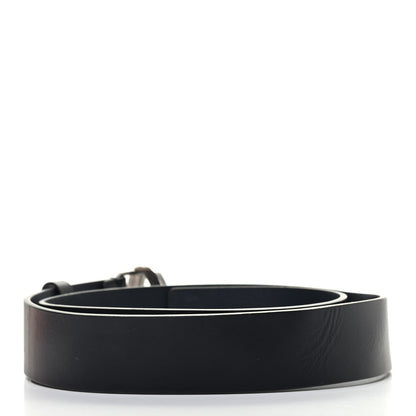 Gucci Selleria Calfskin Mens Interlocking G 37mm Belt 95 38 Black 2 of 6