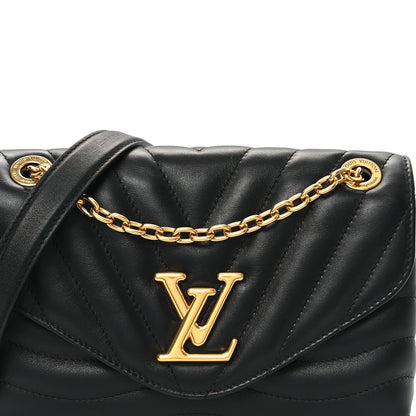 Louis Vuitton Calfskin LV New Wave Chain Bag Black 7 of 12