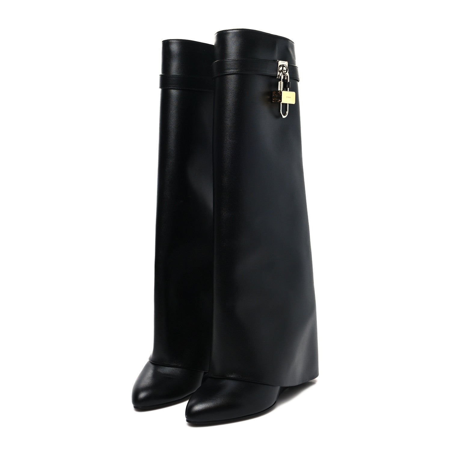 Givenchy Calfskin Shark Lock Pant Boots 40.5 Black 3 of 9