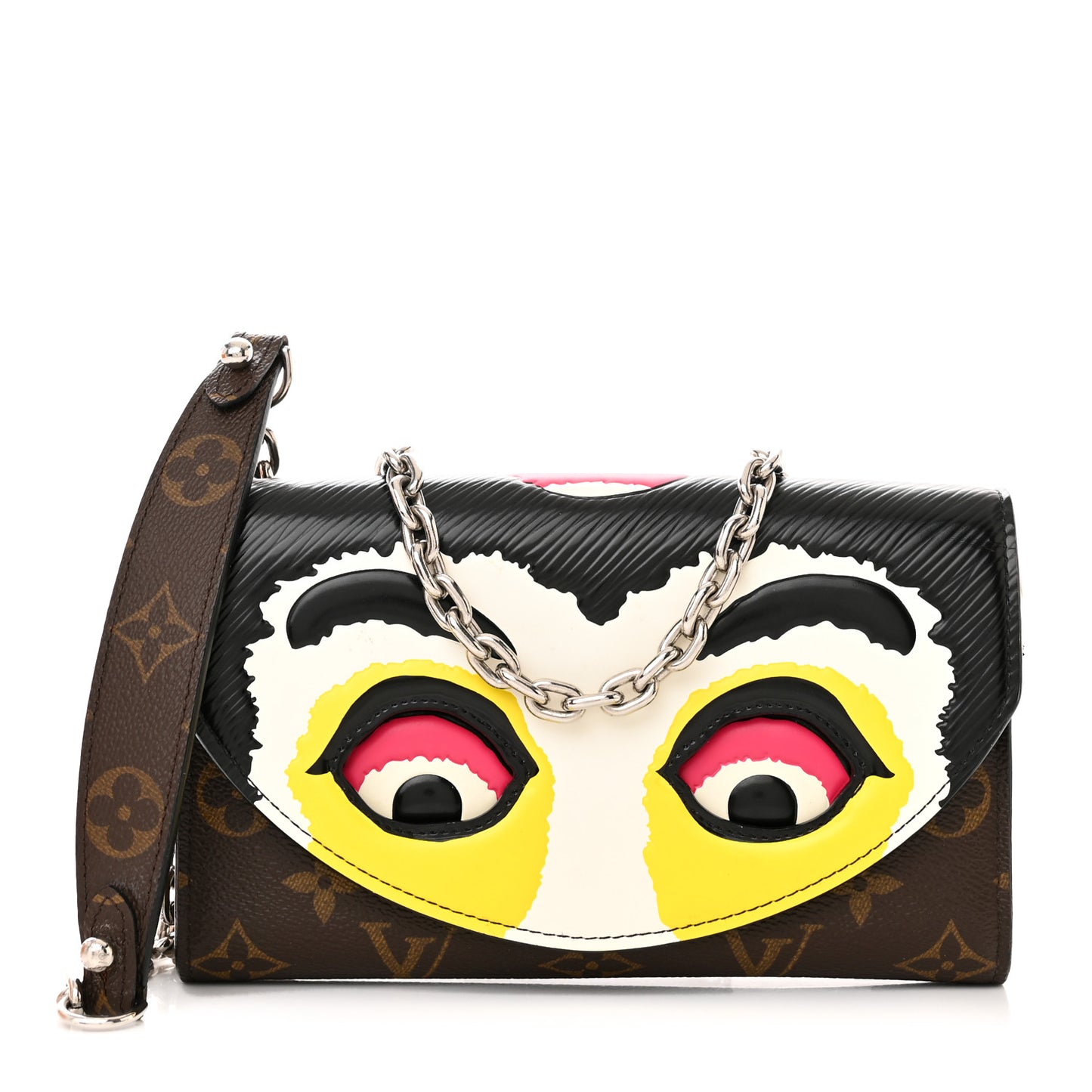 Monogram Kabuki Chain Wallet Black