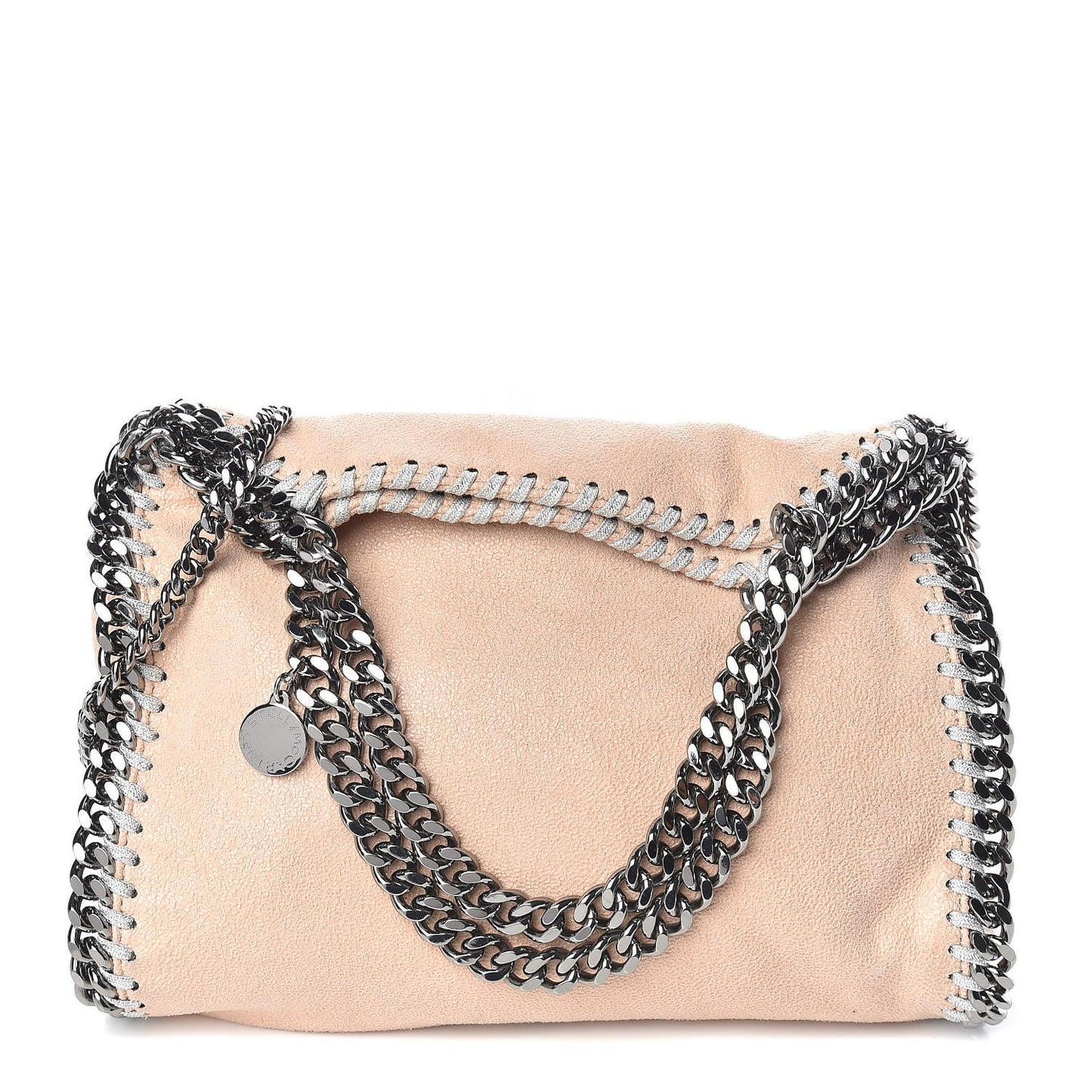 Shaggy Deer Mini Falabella Fold Over Tote Powder