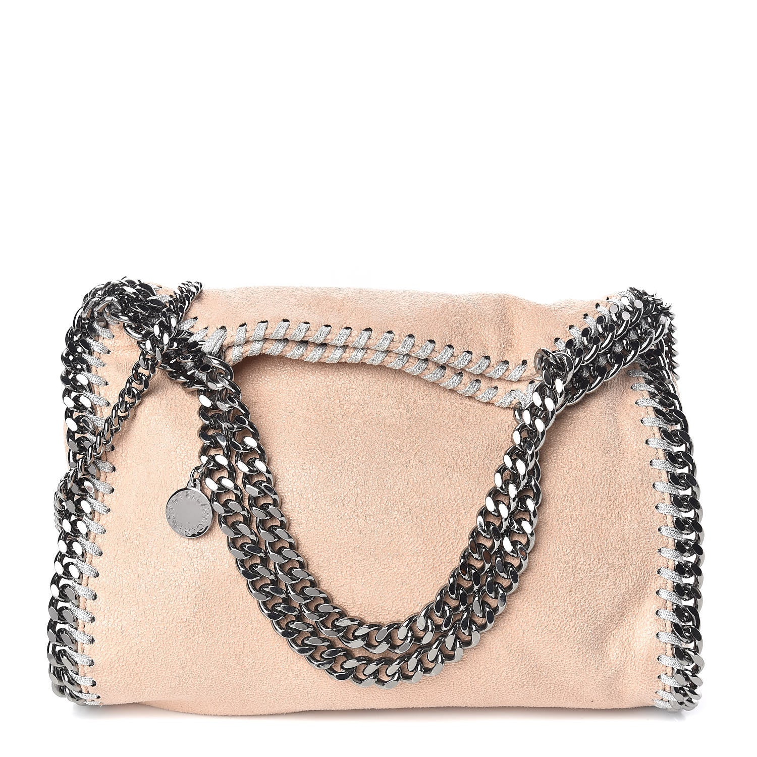 Stella McCartney Shaggy Deer Mini Falabella Fold Over Tote Powder 1 of 12