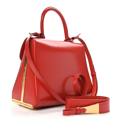 Delvaux Box Calfskin MM Brillant Satchel Red 4 of 11