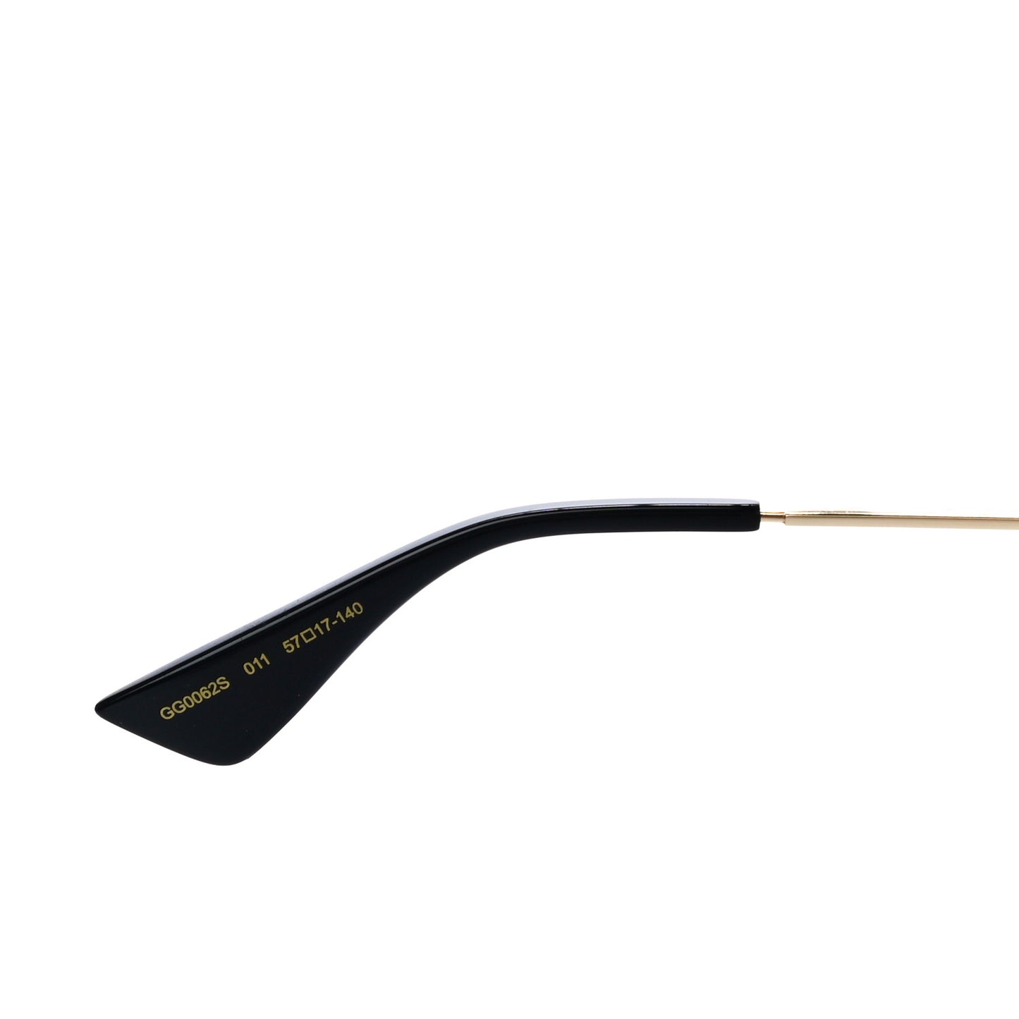 Aviator Sunglasses GG0062S Black Gold