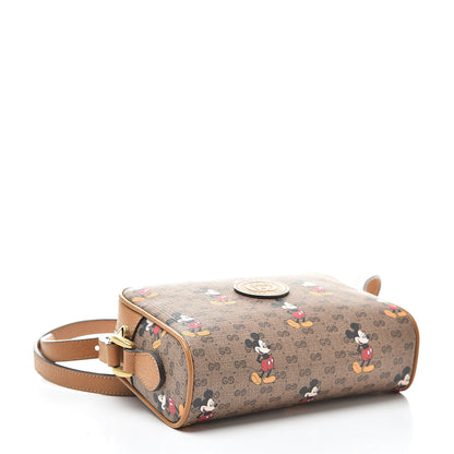 Gucci X DISNEY Mini Vintage GG Supreme Monogram Mickey Mouse Shoulder Bag Beige Vintage Sun Oil 4 of 14