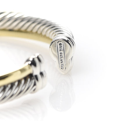 David Yurman Sterling Silver 18K Yellow Gold 5mm Crossover Cuff 4 of 4