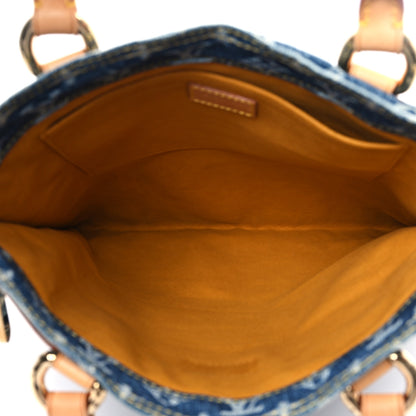 Louis Vuitton Monogram Denim Sac Plat Blue 5 of 12