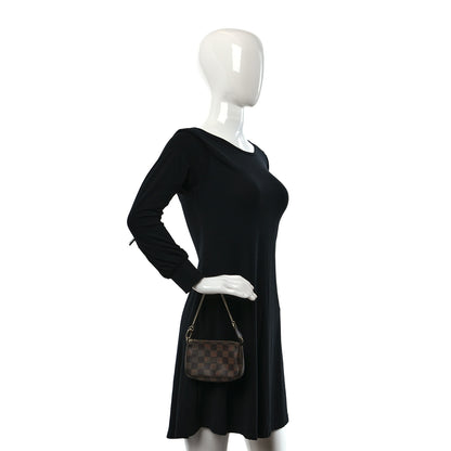 Louis Vuitton Damier Ebene Mini Pochette Accessories 2 of 9