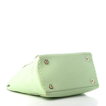 Mulberry Classic Calfskin Cecily Flower Tote Mint Green 4 of 8