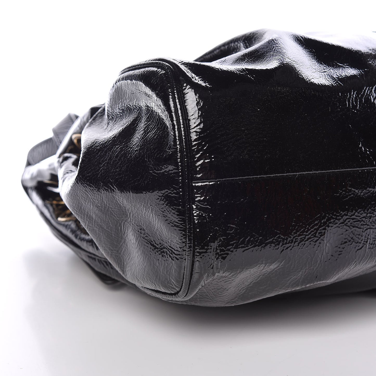 Crushed Patent Ramona Black