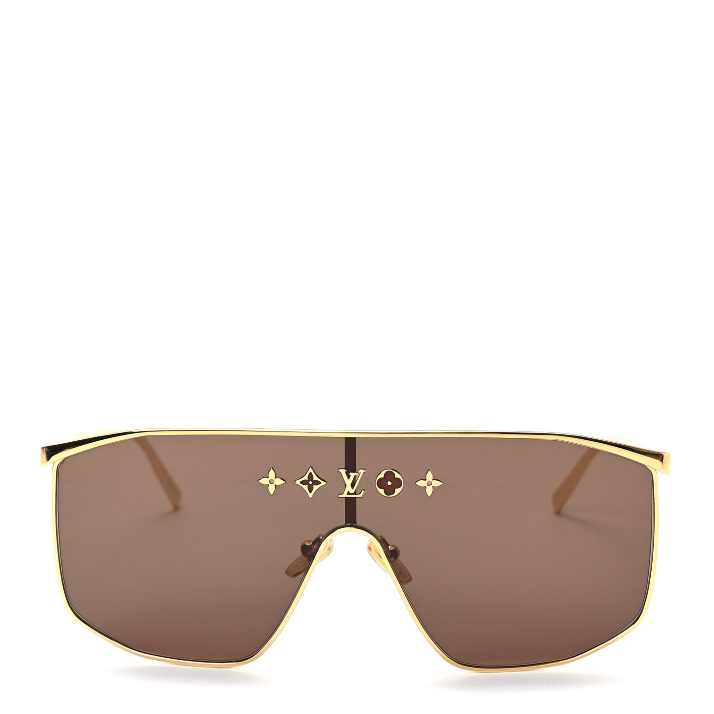 Metal LV Golden Mask Sunglasses Z1717U Gold