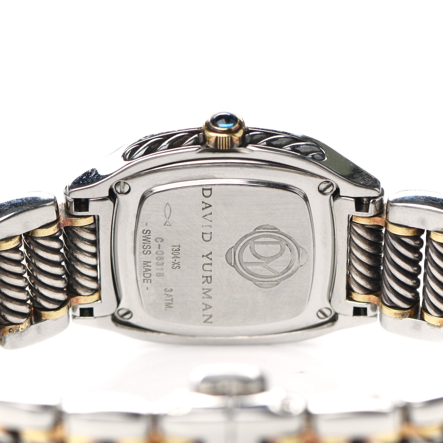 Stainless Steel 18K Yellow Gold Diamond Bezel Mother of Pearl 25mm Thoroughbred Quartz Watch