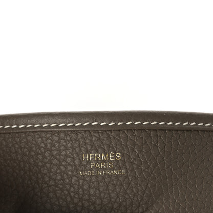 Hermes Taurillon Clemence Evelyne III PM Etoupe 6 of 8