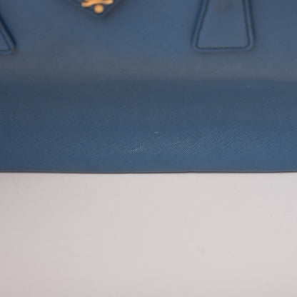 Prada Saffiano Large Galleria Double Zip Tote Cobalto 14 of 33