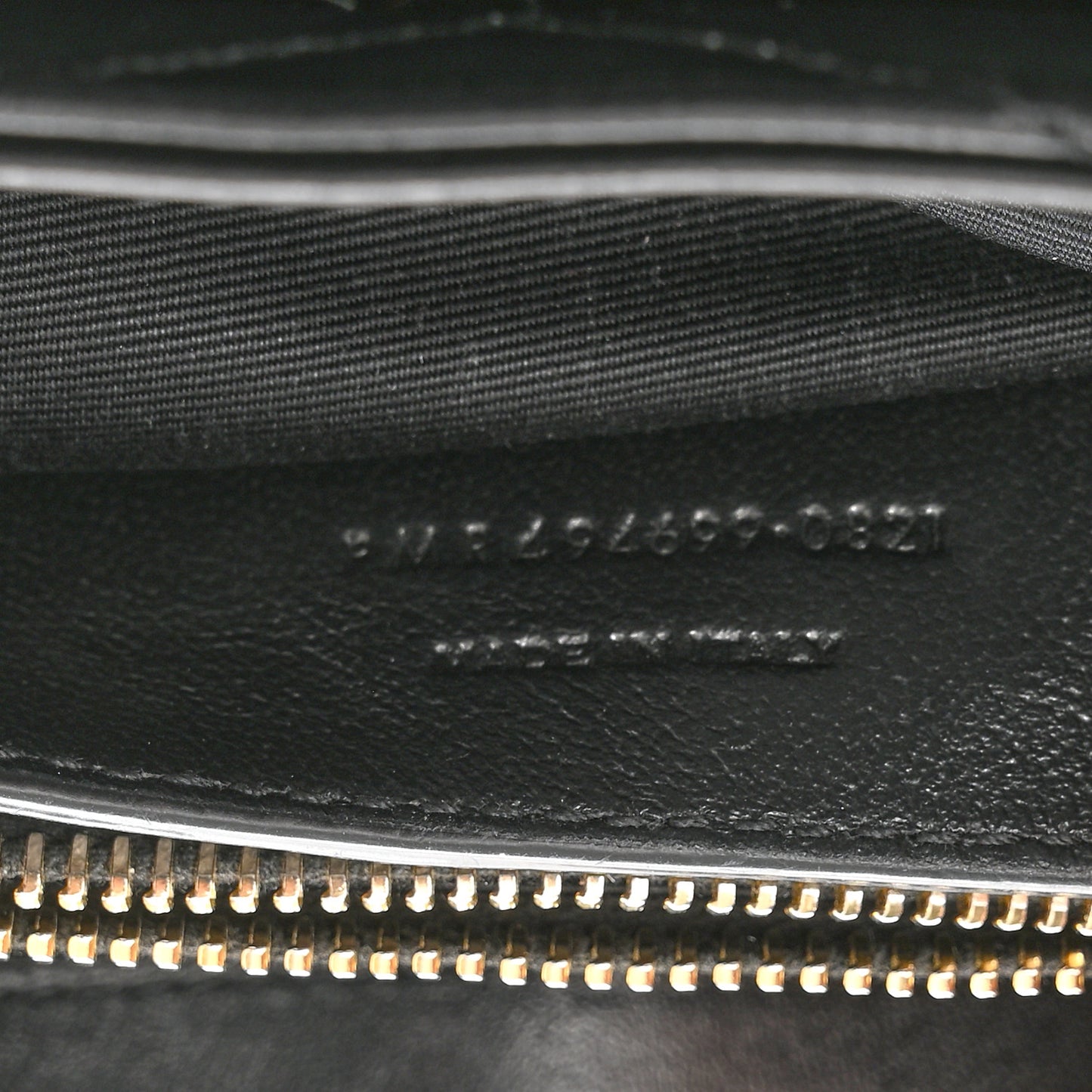 Calfskin Y Quilted Monogram Small Loulou Chain Satchel Black