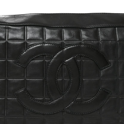Chanel Lambskin Quilted Medium Chocolate Bar Shoulder Bag Black 7 of 9