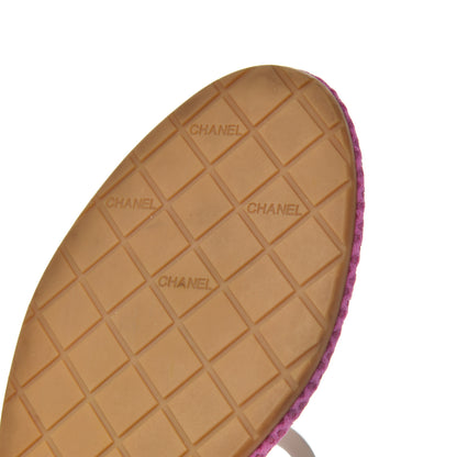 Chanel Mesh CC Thong Sandals 41 Fuchsia 11 of 13