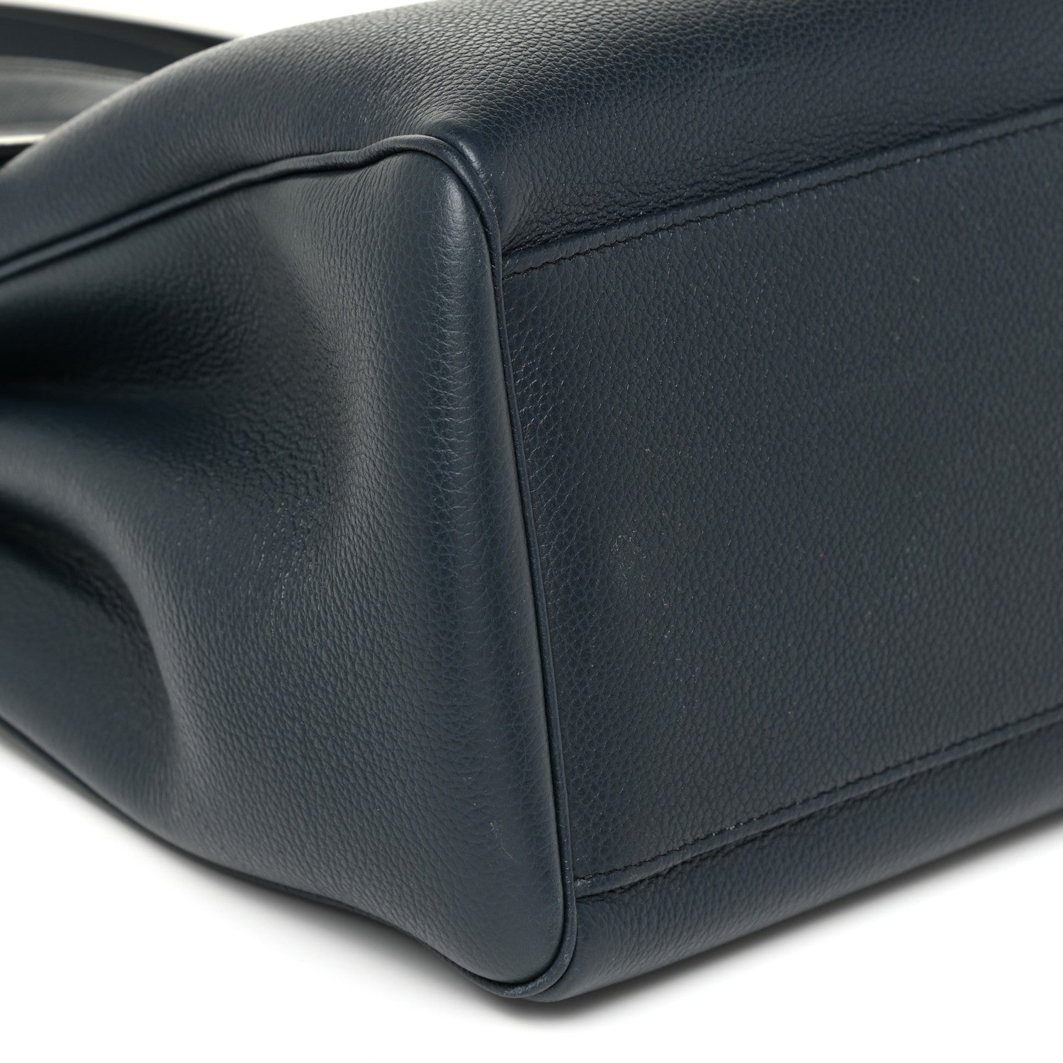 Celine Supple Grained Calfskin Medium Soft 16 Bag Navy Blue 7 of 8