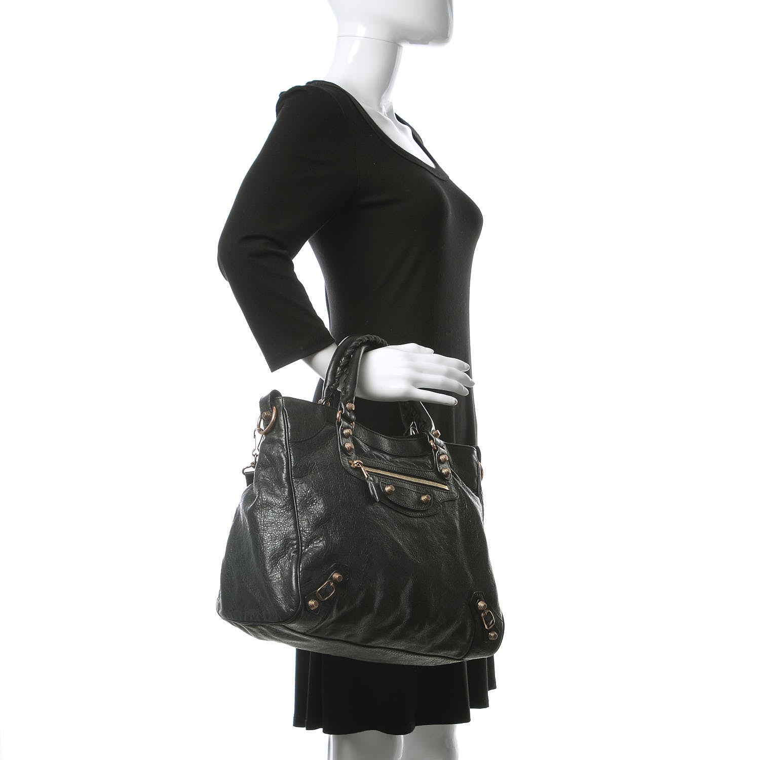 Balenciaga Agneau Giant 12 Rose Gold Hardware Velo Black 3 of 12